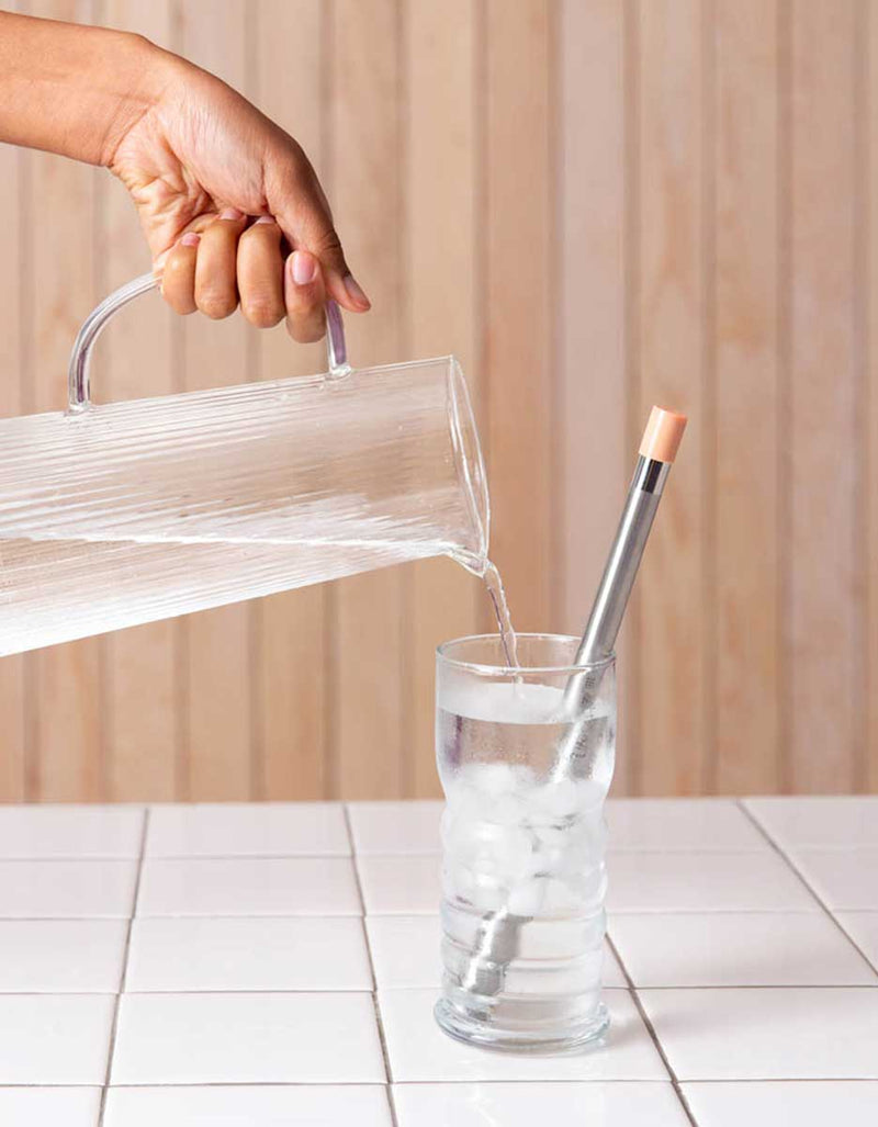 Load image into Gallery viewer, LifeStraw Sip Reusable Stainless-Steel Water Filter Straw
