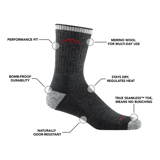 M's Hiker Micro Crew Midweight Hiking Sock