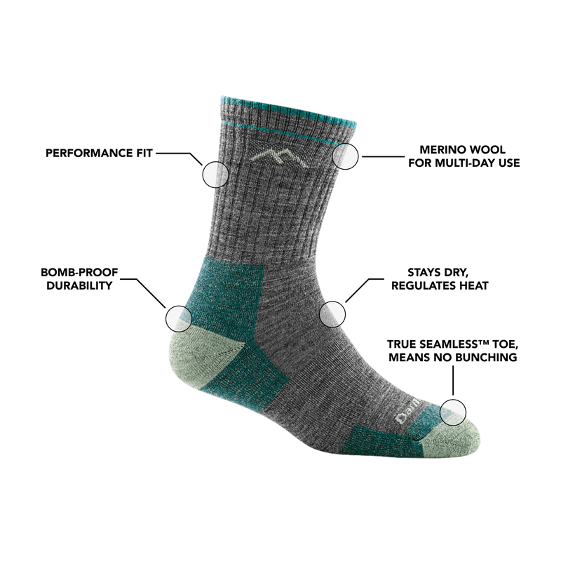 Load image into Gallery viewer, W&#39;s Hiker Micro Crew Midweight Hiking Sock
