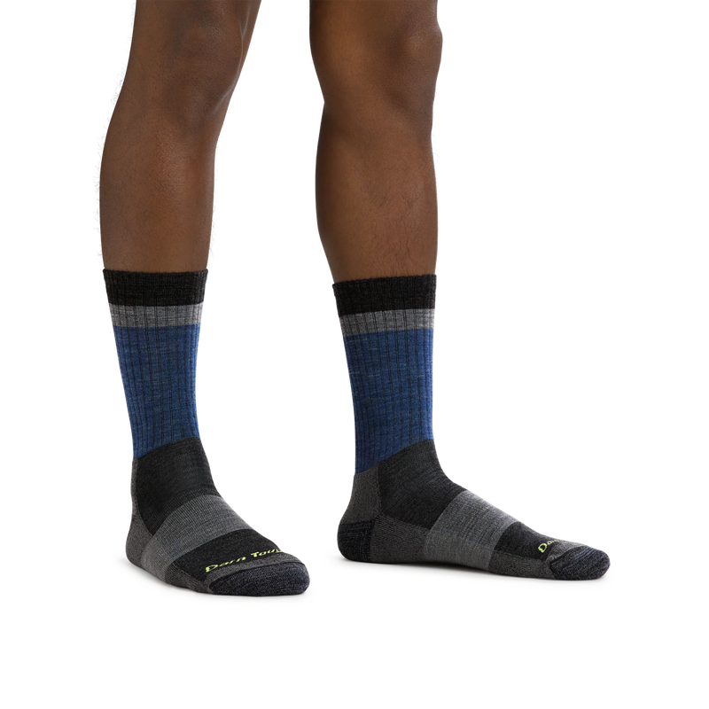 Load image into Gallery viewer, M&#39;s Heady Stripe Micro Crew Lightweight Hiking Socks
