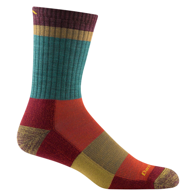 Load image into Gallery viewer, M's Heady Stripe Micro Crew Lightweight Hiking Socks
