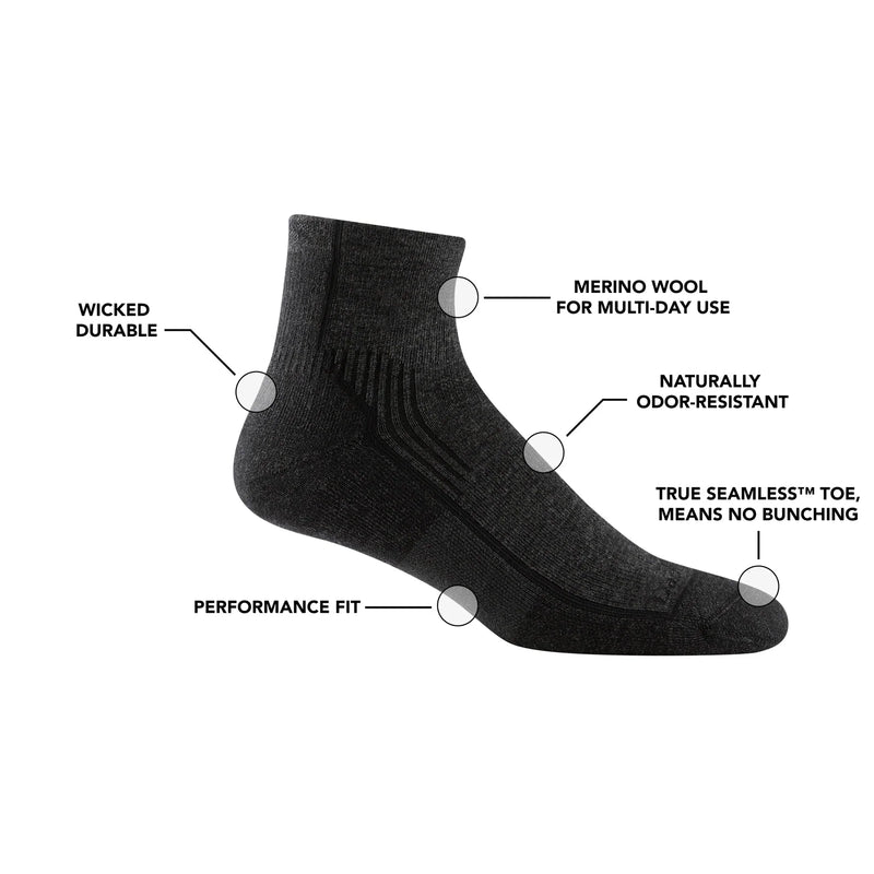 Load image into Gallery viewer, M's Hiker Quarter Midweight Hiking Sock

