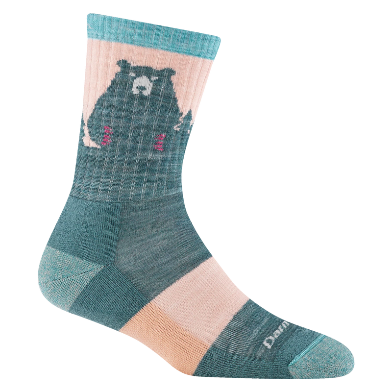 Load image into Gallery viewer, W's Bear Town Micro Crew Lightweight Hiking Sock
