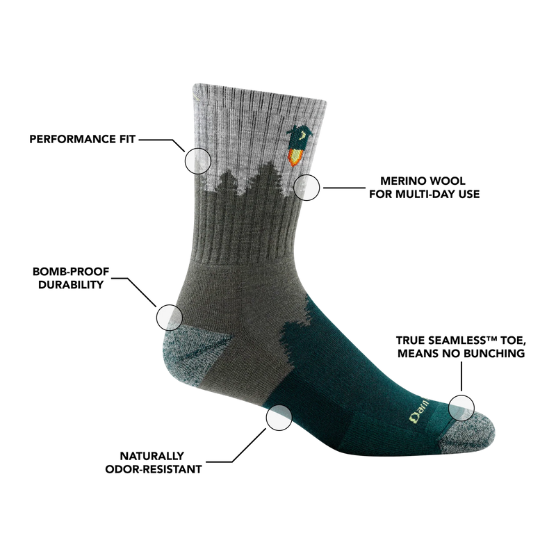 Load image into Gallery viewer, M&#39;s Number 2 Micro Crew Midweight Hiking Socks
