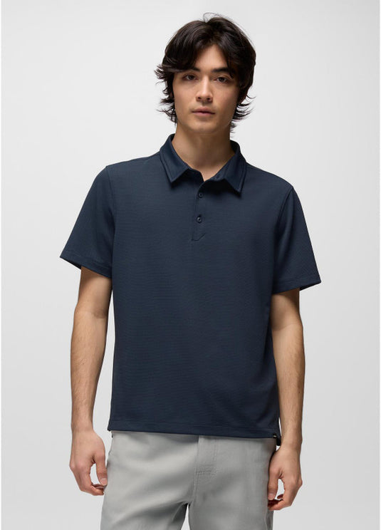 M's prAna Short-Sleeve Polo Shirt