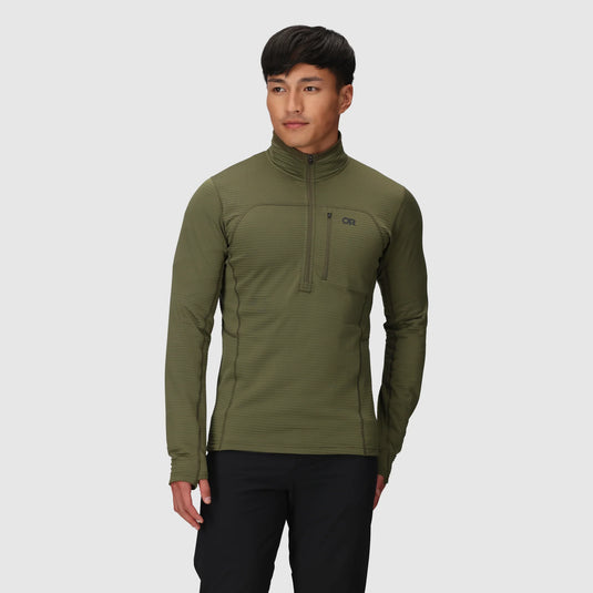 M's Vigor Grid Fleece Half Zip