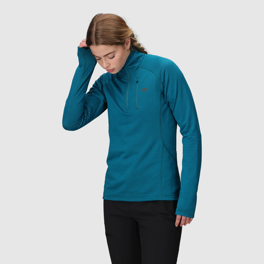 W's Vigor Grid Fleece Quarter Zip
