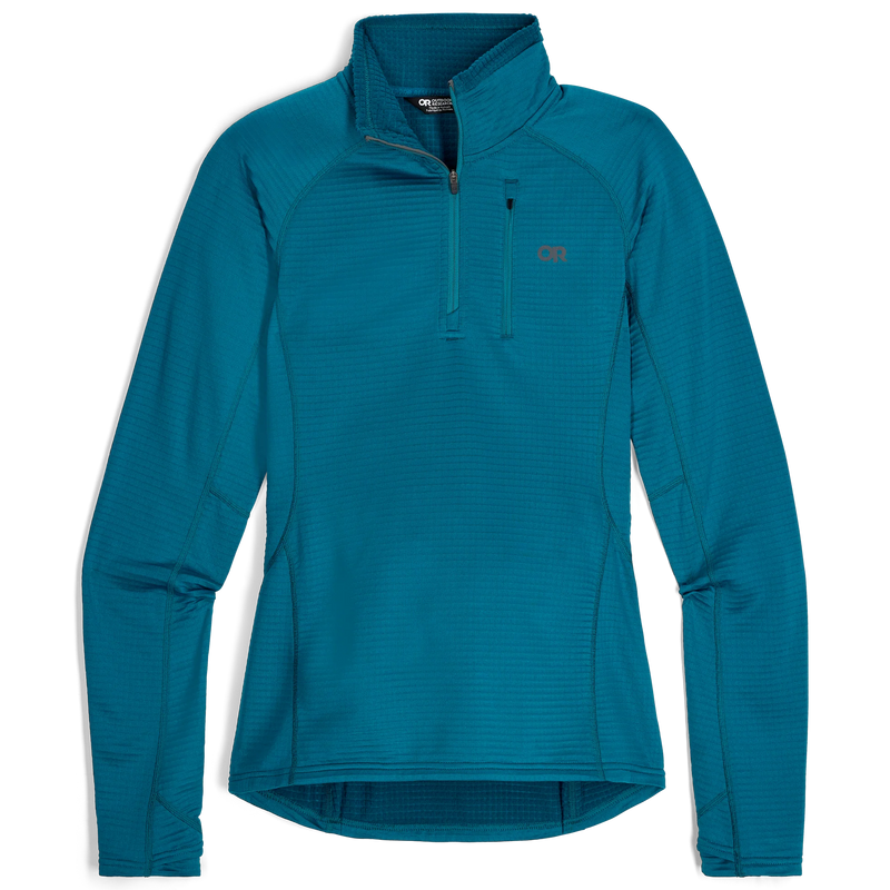 Load image into Gallery viewer, W&#39;s Vigor Grid Fleece Quarter Zip
