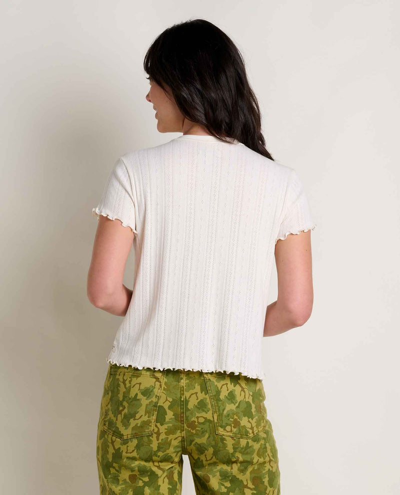 Load image into Gallery viewer, Foothill Pointelle Baby Tee
