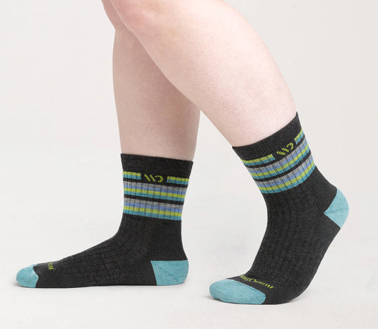 W’s Multi Stripe Cushioned Micro Crew Socks