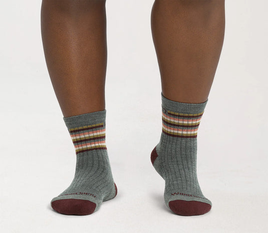 W’s Multi Stripe Cushioned Micro Crew Socks