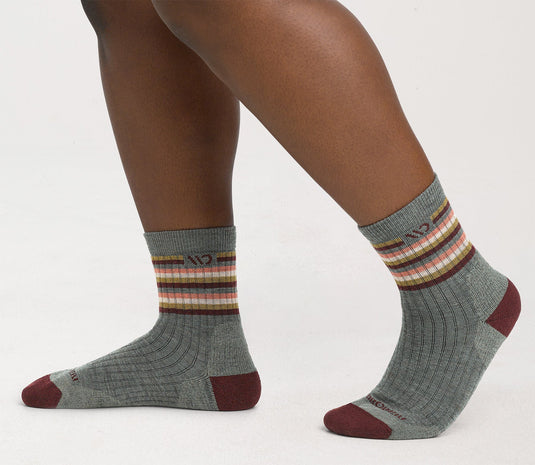 W’s Multi Stripe Cushioned Micro Crew Socks