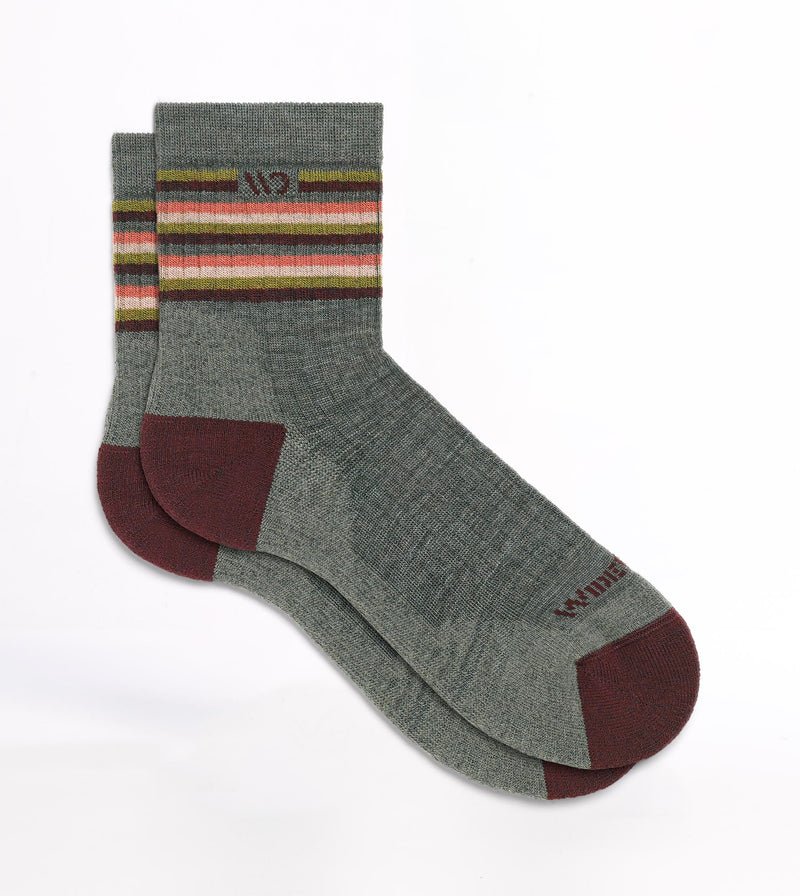 Load image into Gallery viewer, W’s Multi Stripe Cushioned Micro Crew Socks
