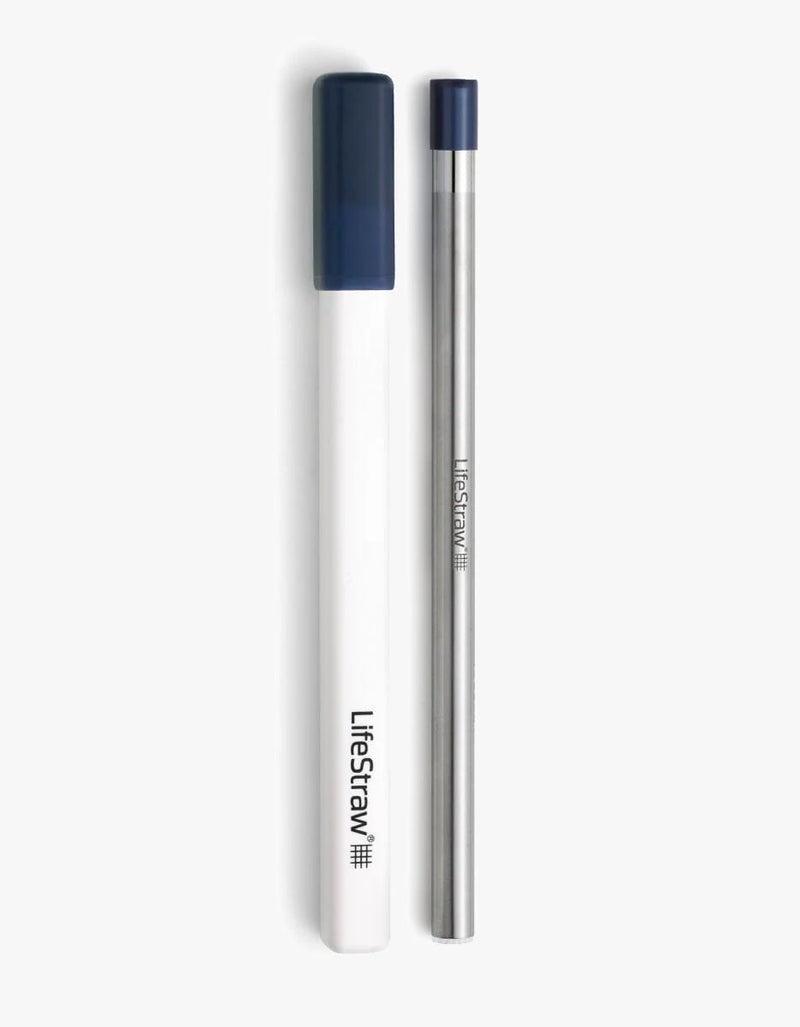 Load image into Gallery viewer, LifeStraw Sip Reusable Stainless-Steel Water Filter Straw
